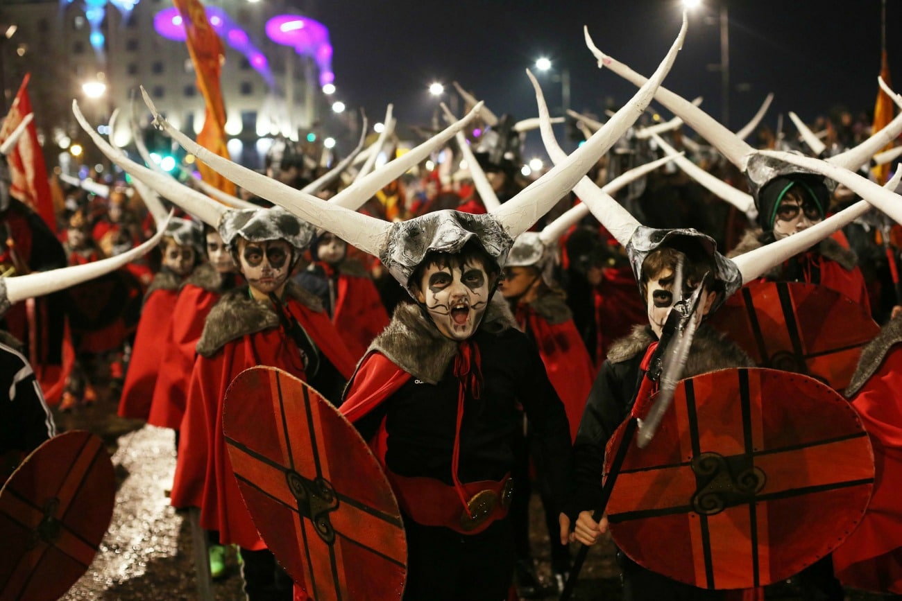 Derry Parade celebrating Halloween in Ireland on TravelSquire