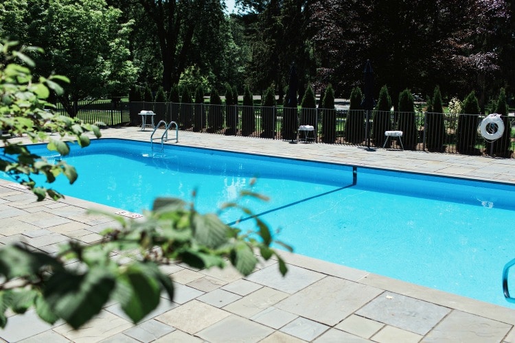 1920s pool at the Hasbrouck House on TravelSquire