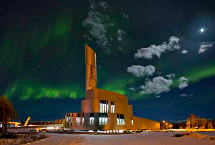 Northern Lights Cathedral in Alta Norway on TravelSquire