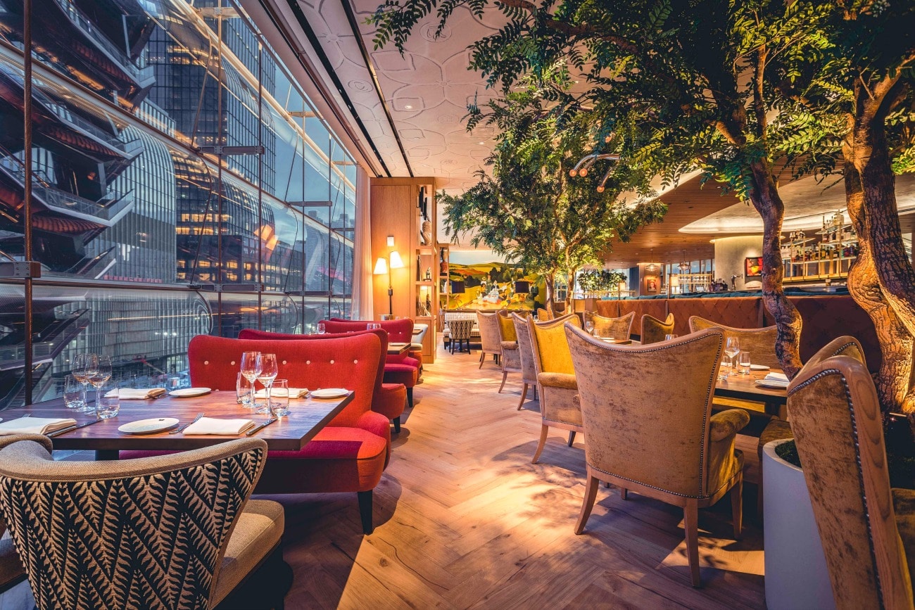 Queensyard dining at Hudson Yards on TravelSquire