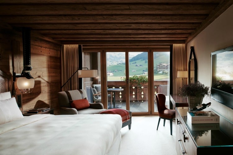 Deluxe suite at The Alpina Gstaad, an alpine luxury hotel on TravelSquire