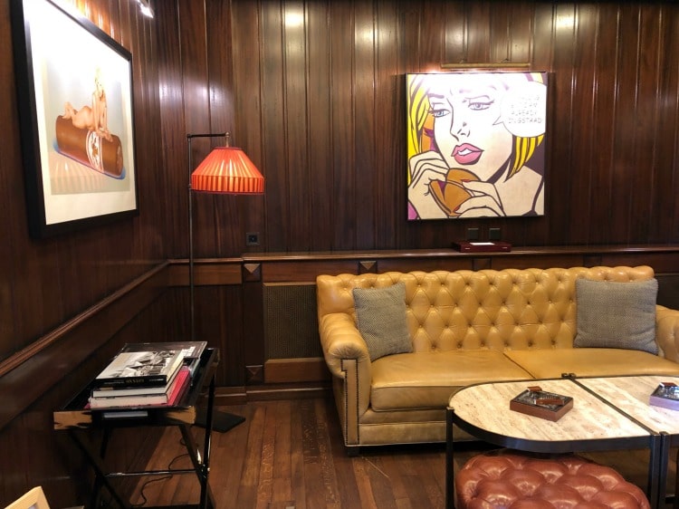 Cigar bar at The Alpina Hotel on TravelSquire