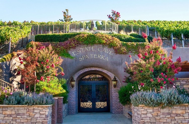 Estate Cave Entrance in Napa Valley on TravelSquire