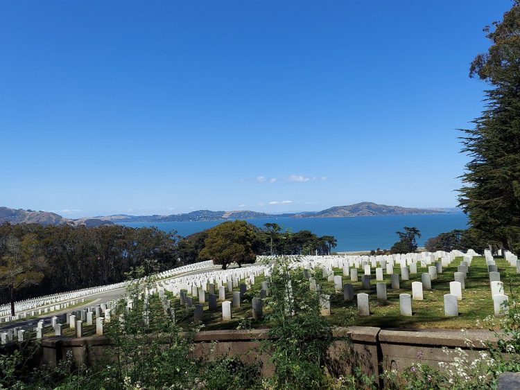 Scenic View Overlooking the National Cemetery at San Francisco Presidio on TravelSquire