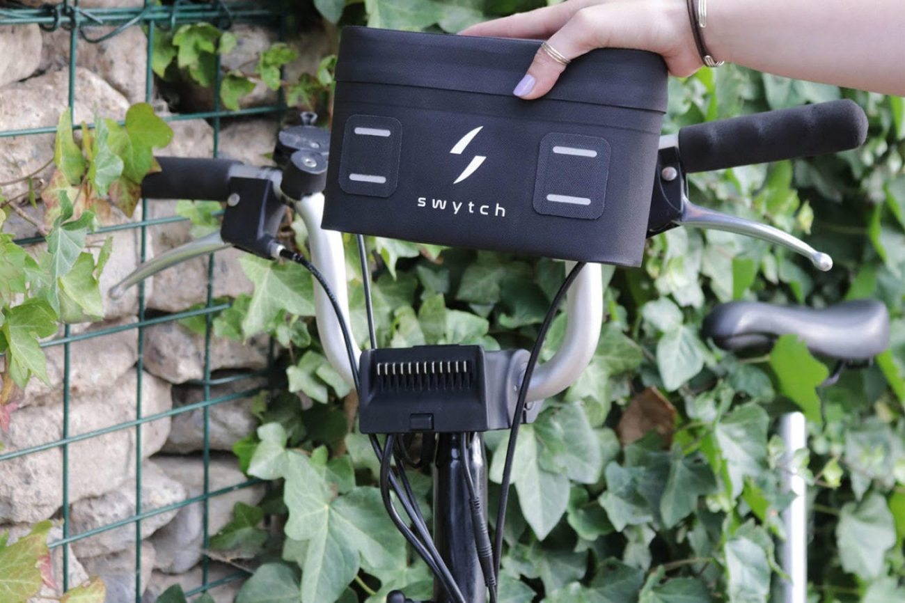Swytch Bike Kit for converting to an e-bike on TravelSquire