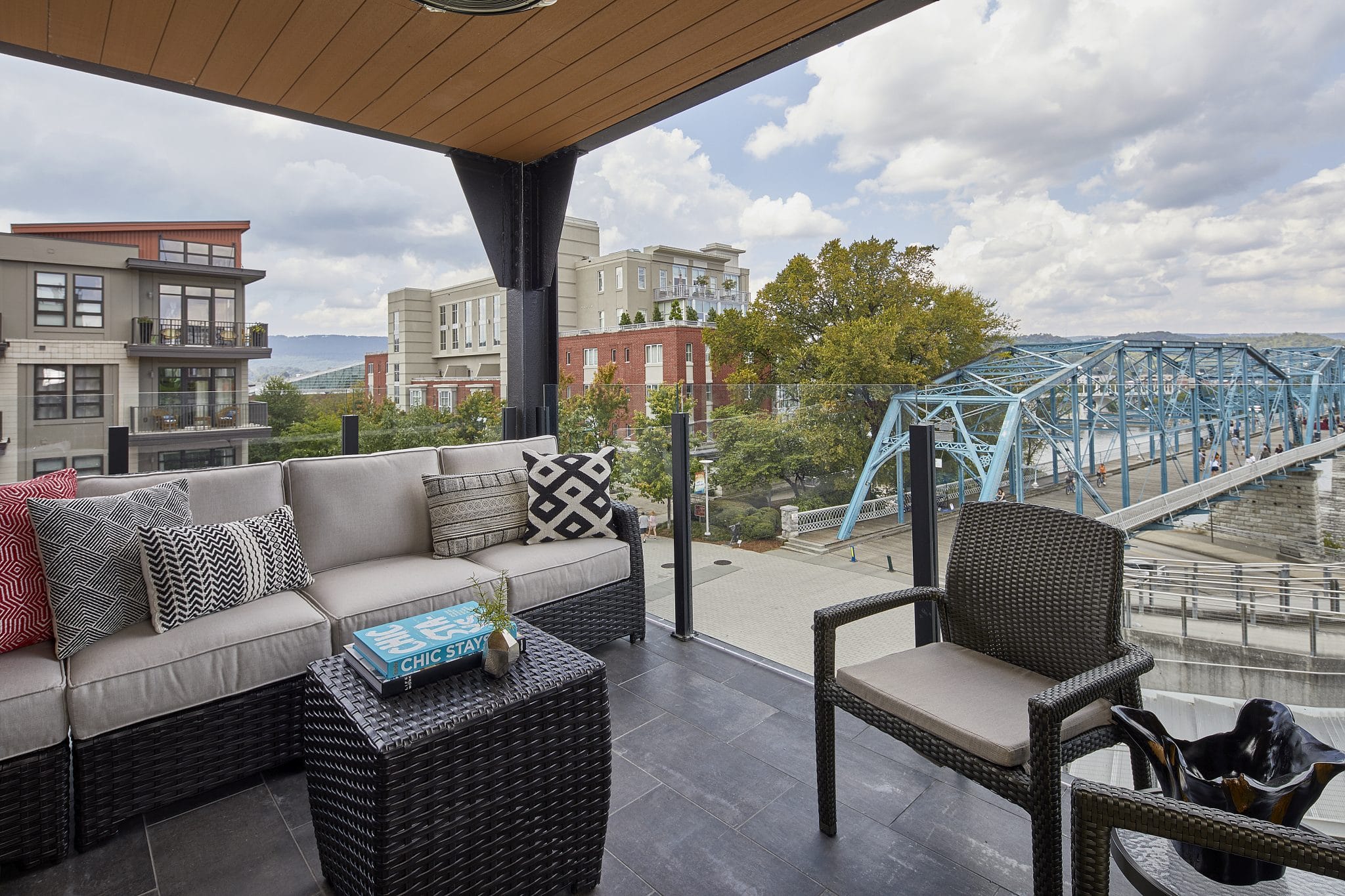 King Suite Balcony at The Edwin Hotel Chattanooga