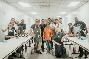 Chefs with Guest Chef Maneet Chauhan