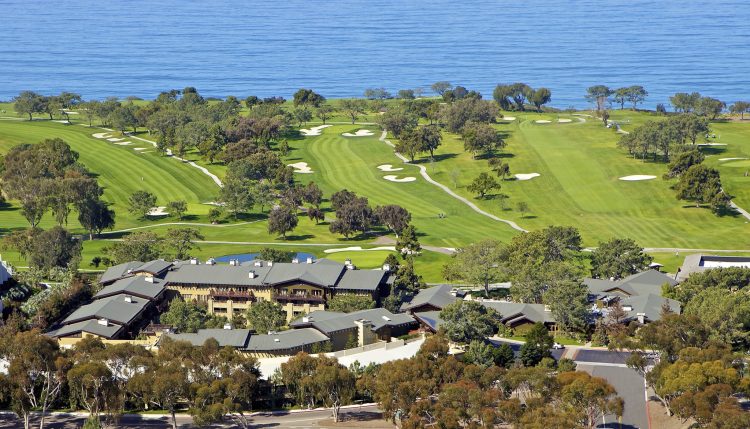 Aerial view of the Lodge at Torrey Pines on TravelSquire