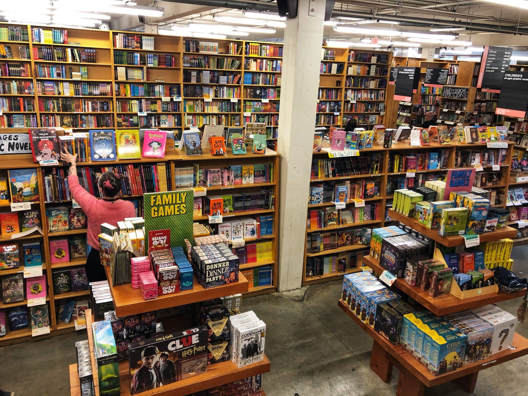 Inside Powell's Books a Portland Highlight