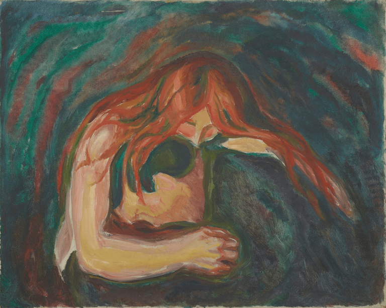 Edvard Munch: Vampir 1916-1918 - Berlinische Galerie