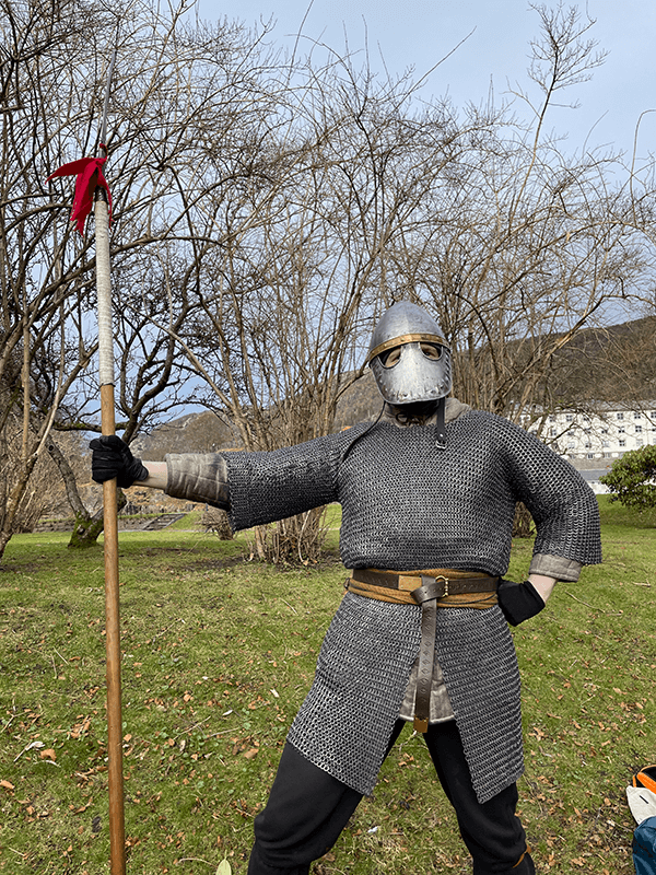 Medieval Martial Arts warrior Bergen fortress