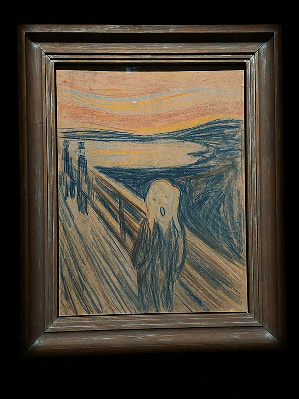 Munch: The Scream Crayon on Cardboard - 1893