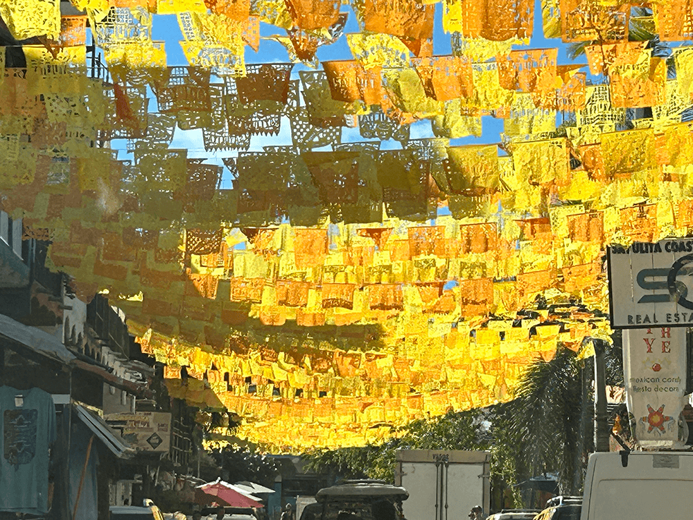 Sayulita street in Mexico