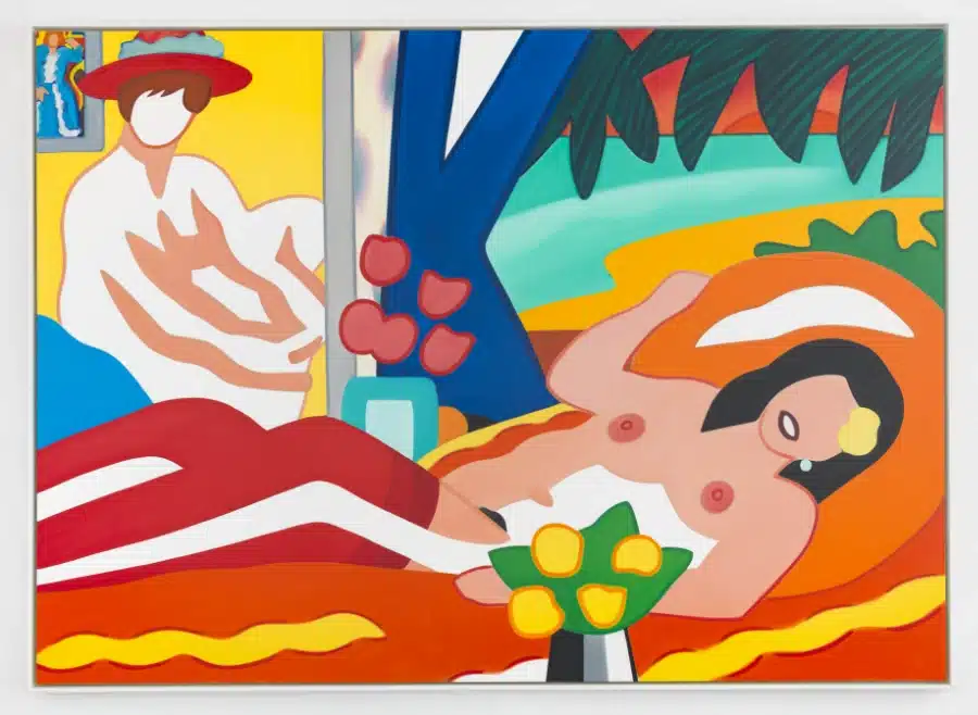 Tom Wesselmann 1-Sunset Nude with Matisse Apples on Pink Tablecloth, 2003-Crédit artiste © Adagp, Paris, 2024