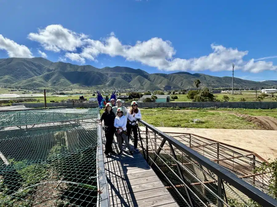 Zip lining