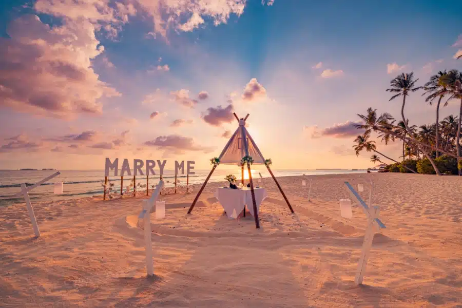 Mariage Proposal on the beach5