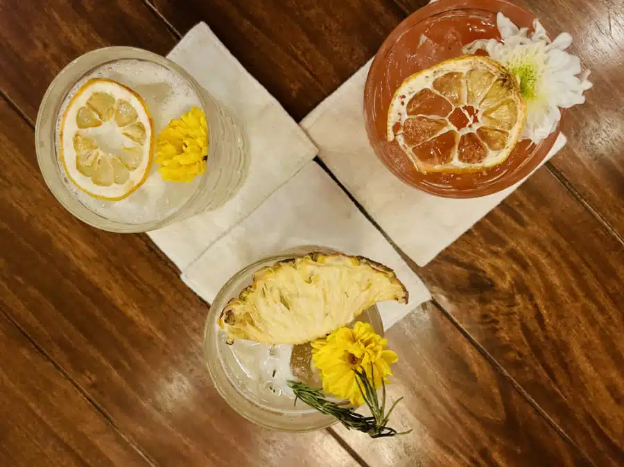 Assorted craft cocktails at ICU