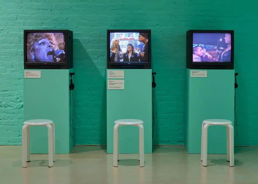 Installation view of Vaginal Davis: Magnificent Product, on view at MoMA PS1