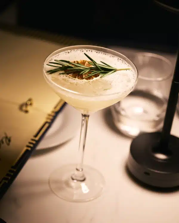 Snowy Sprig Winterized Vodka Gimlet