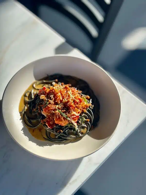 Squid Ink Pasta with Lobster