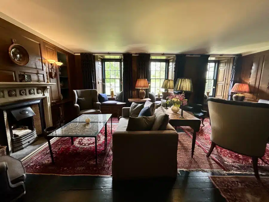 Sitting room in the main house of The Grove
