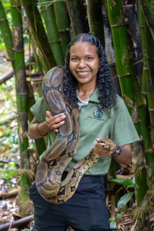 Giselle Ragoonanan out in the field