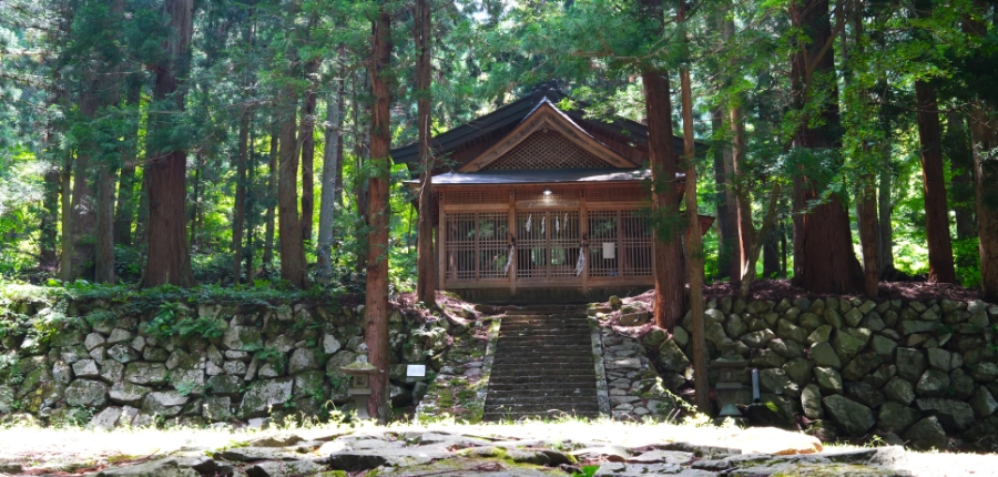 Shrine in forest