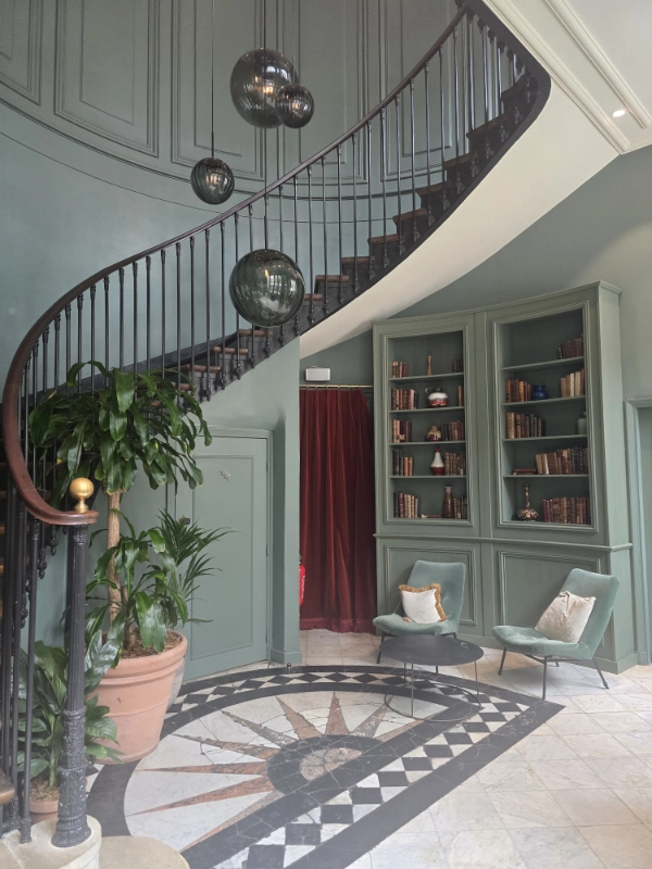 Lobby staircase at The Hoxton Paris