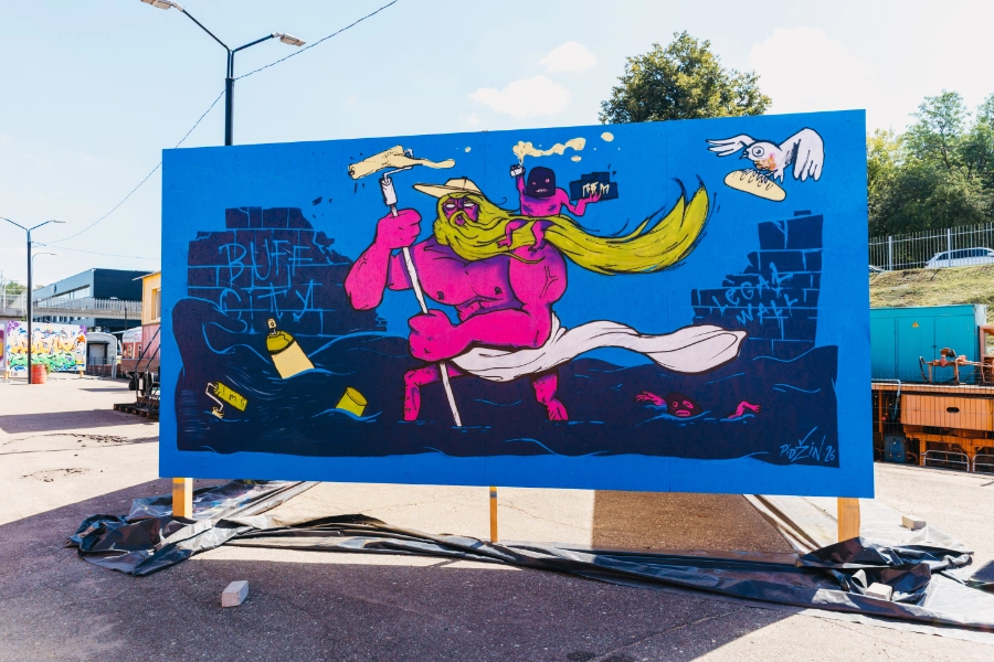 MOS Vilnius - Graffiti by Pijus Čeikauskas (Pidžinas)