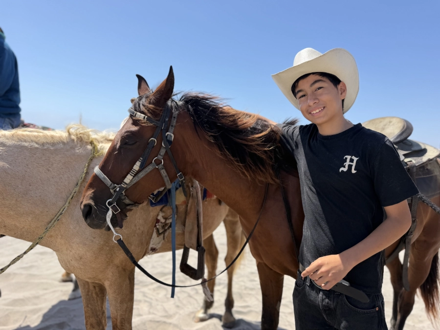 Berto and his horse, Indio