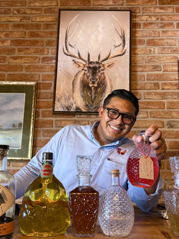 Tequila tasting at Los Portales de Garcia
